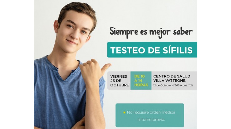 Testeo gratuito de sífilis